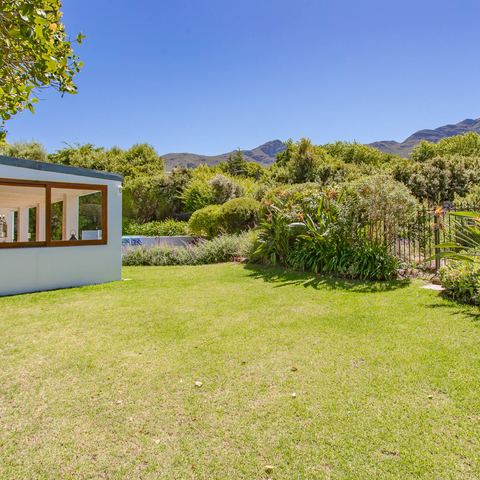 Private garden lawn