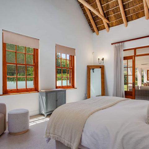 The Garden Suite opens onto the patio and pool
